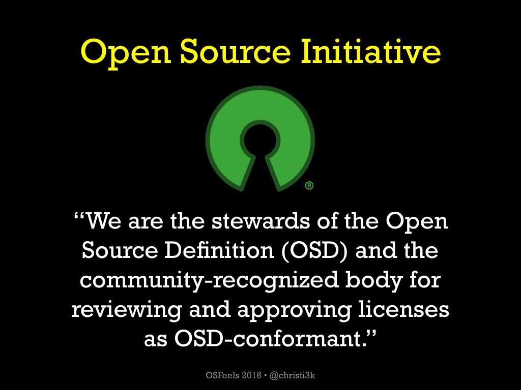 Open Source Initiative – The steward of the Open Source Definition, setting  the foundation for the Open Source Software ecosystem.