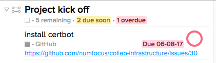 Task in OmniFocus after it has been parsed from Inbox.